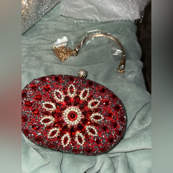 Brand New Ramla Red Crystal Bag